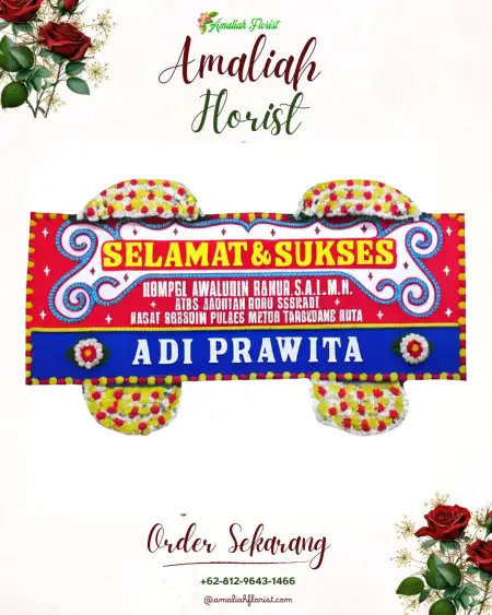 Papan Bunga Ucapan Selamat Mojokrapak
